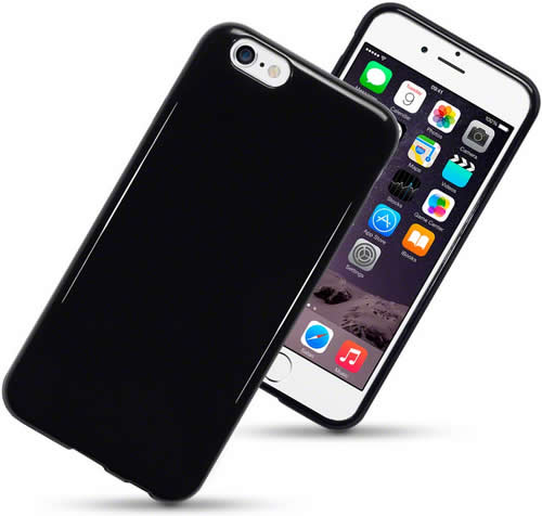 Apple iPhone 6 / 6S Gel Skin Cover - Slim Protective Case with Soft Matte Finish - Perfect for Everyday Use, Work & Travel (Black)