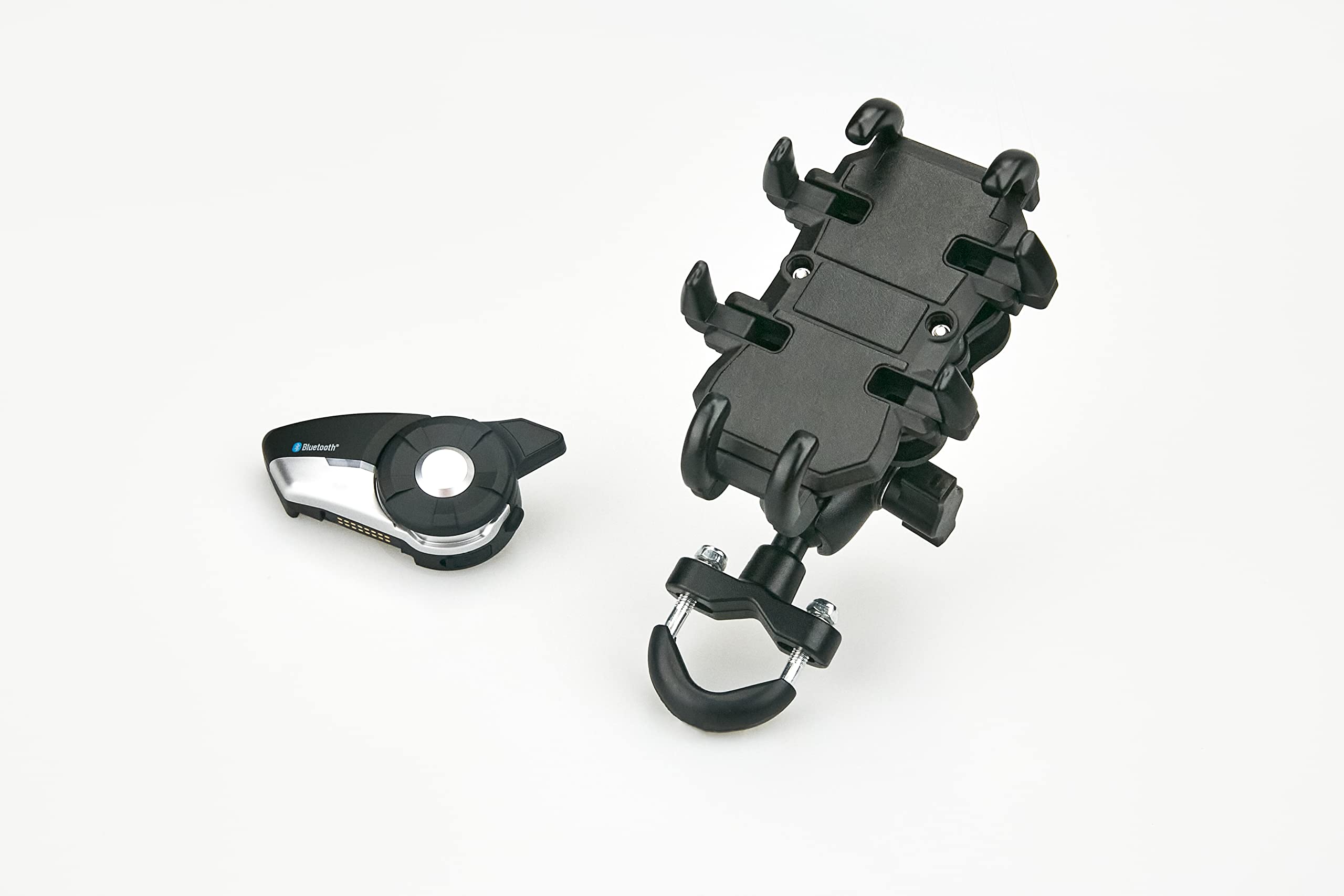 Sena 20S EVO Motorcycle Bluetooth Headset Kit - Noise Cancelling Helmet Communication System with Group Intercom, Vibration-Resistant Phone Mount for Riders - Perfect for Long Distance Touring & Group Riding Adventures