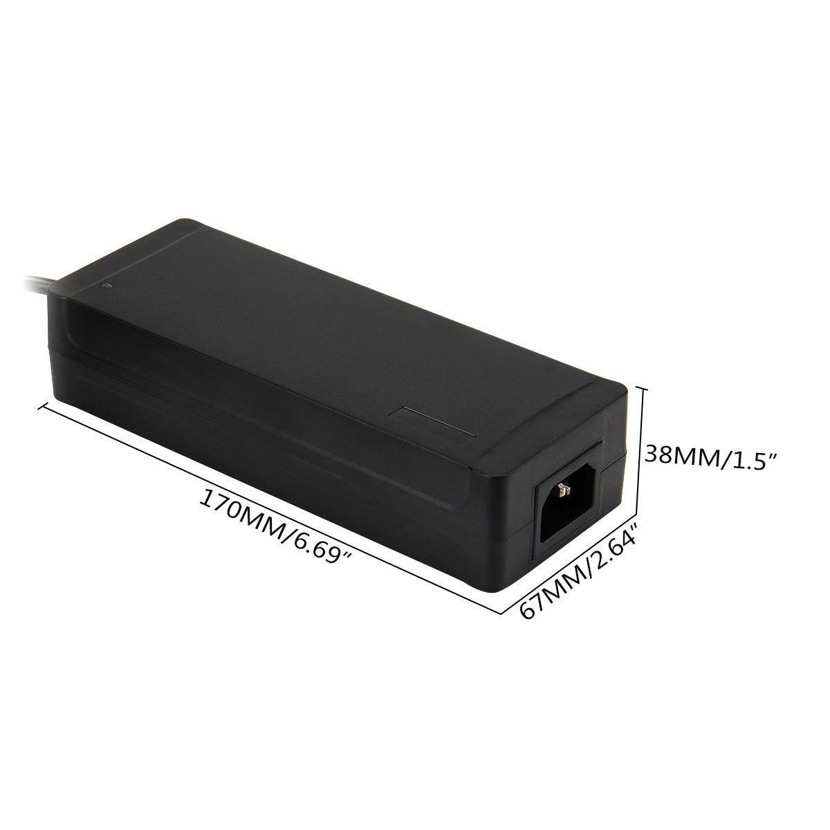 120W 12V 10A AC to DC Power Adapter Converter - 5.5x2.1mm DC Plug for LED Strip Lights, CCTV Cameras, Router & Electronics - Universal 12 Volt 10 Amp Regulated Power Supply for Home & Office Use
