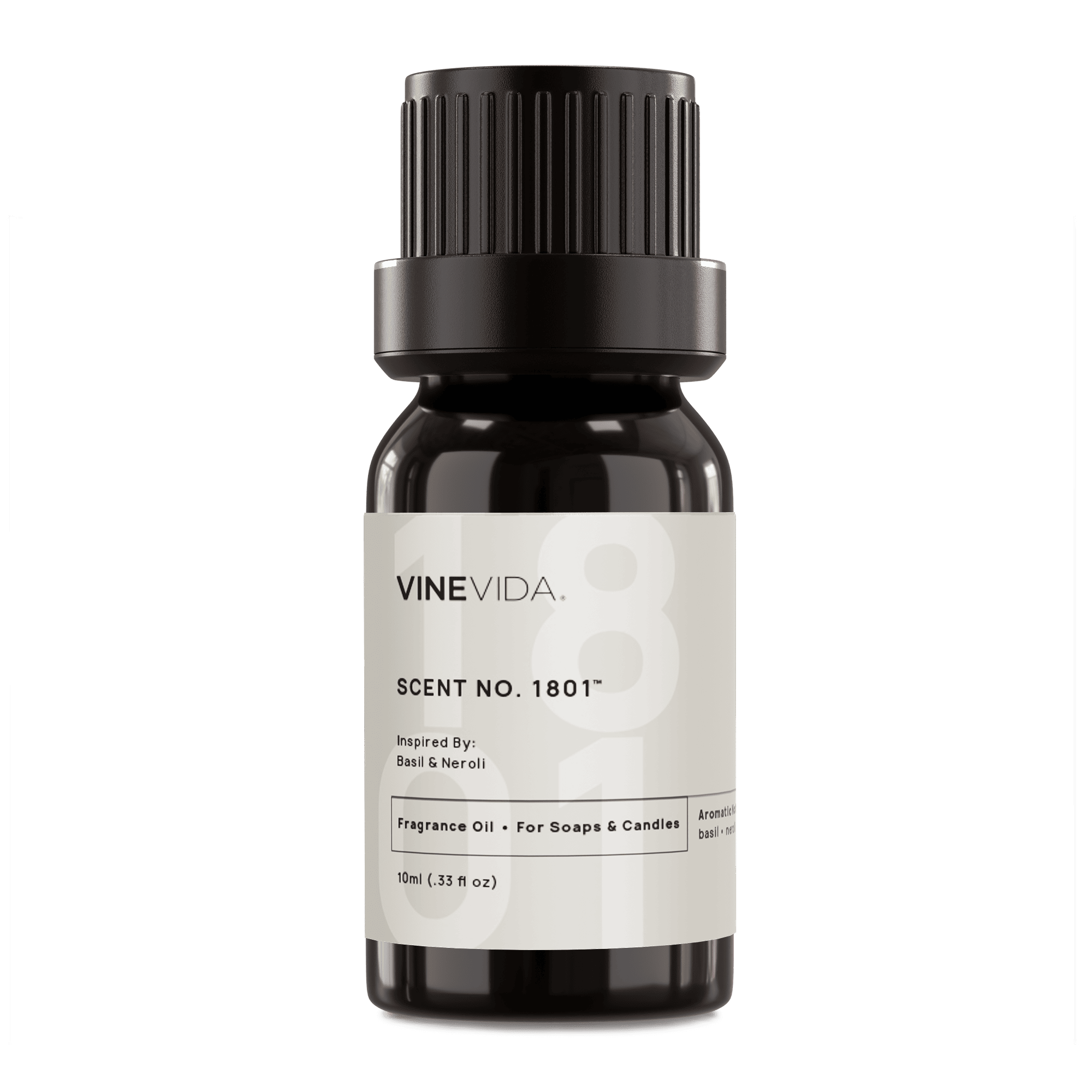 NO. 1801 Basil & Neroli Fragrance Oil for Soap Making & Candle Making - Inspired by Jo Malone - Perfect for DIY Home Spa, Aromatherapy & Gift Sets