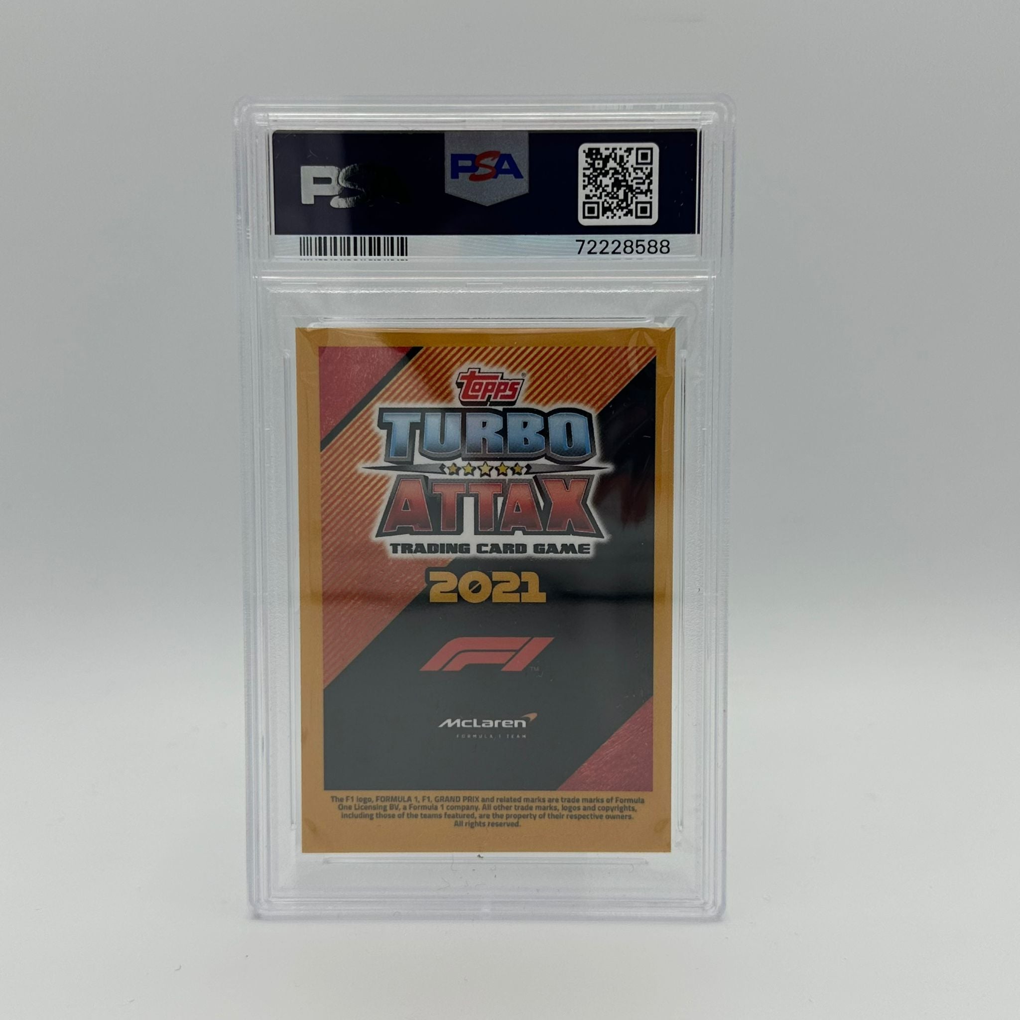 PSA 9 Graded 180/250 Lando Norris Fire Card - Rare F1 Collectible for Racing Fans & Sports Memorabilia Enthusiasts