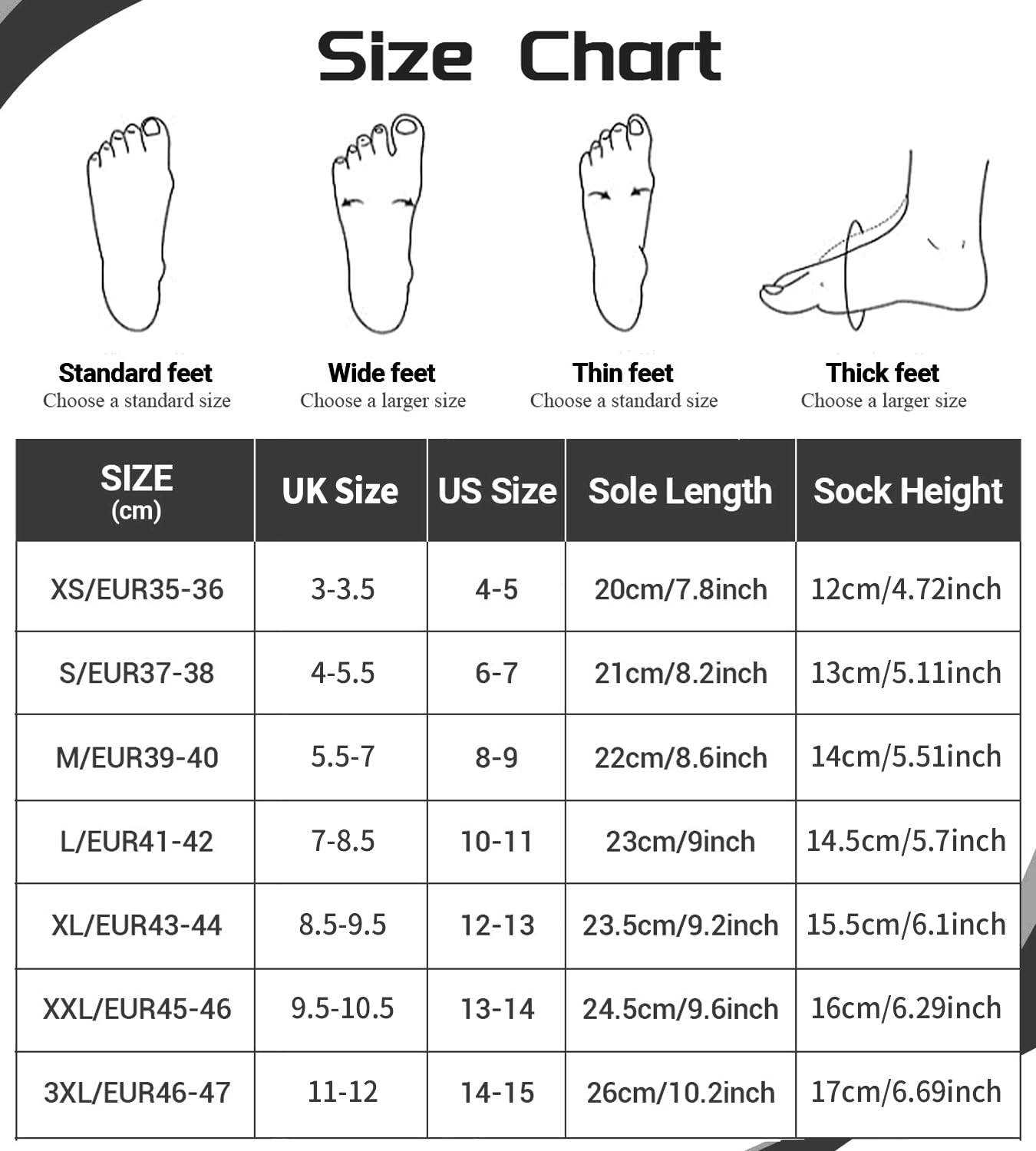 3mm Neoprene Socks - Anti-Slip Thermal Wetsuit Socks for Diving, Swimming & Surfing | Water Sports Gear for Cold Protection & Comfort