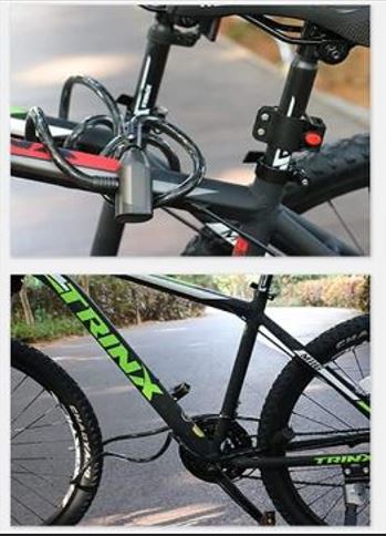 Milex Fingerprint Bike Lock - Secure & Keyless Bicycle Lock with Biometric Technology - Perfect for Commuting, Cycling & Outdoor Adventures