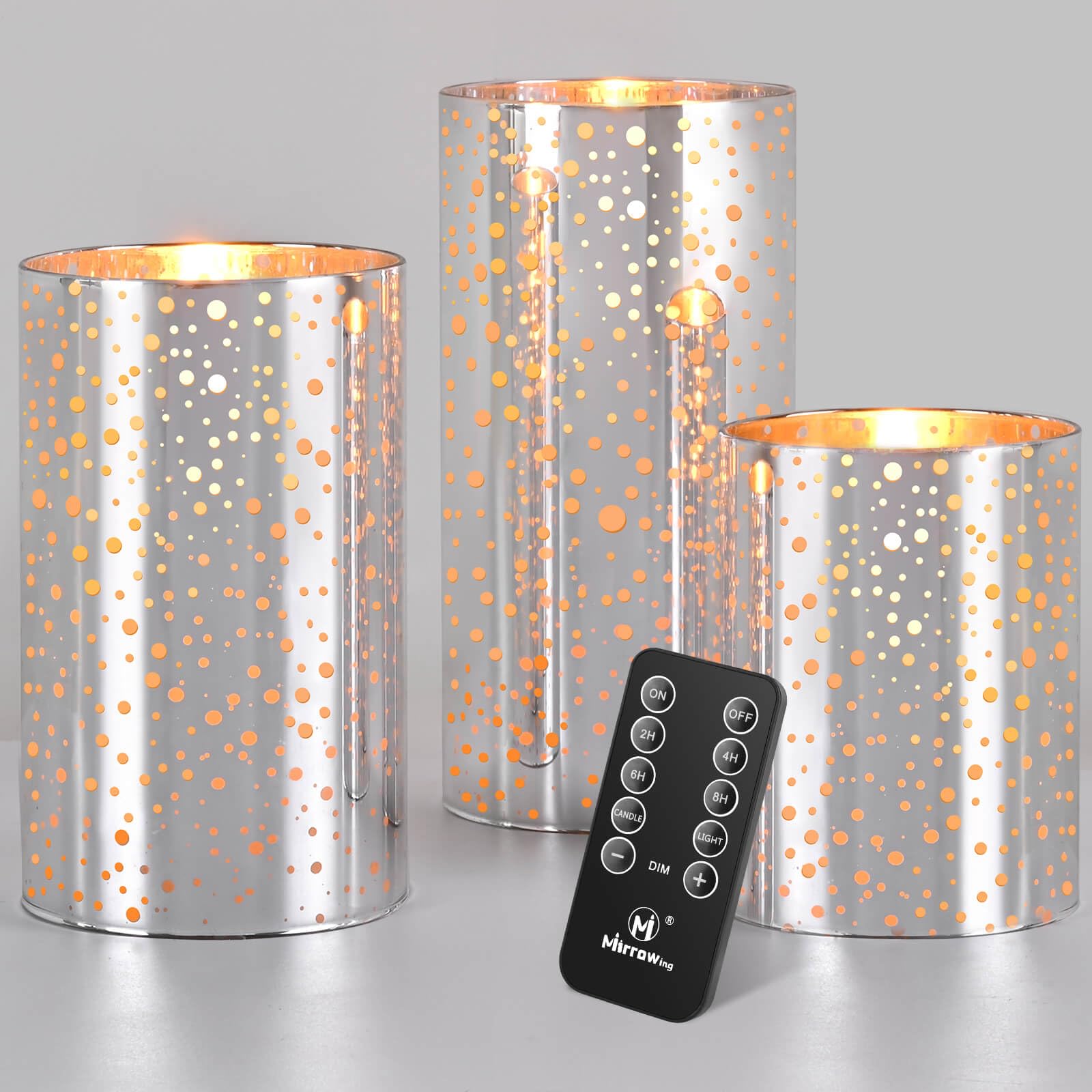 Flameless LED Candles with Remote & Timer - Real Wax Battery Operated Flickering Candles (AA Batteries Included) - Perfect for Christmas Decor, Wedding Centerpieces, Birthday Parties & Home Ambiance Lighting