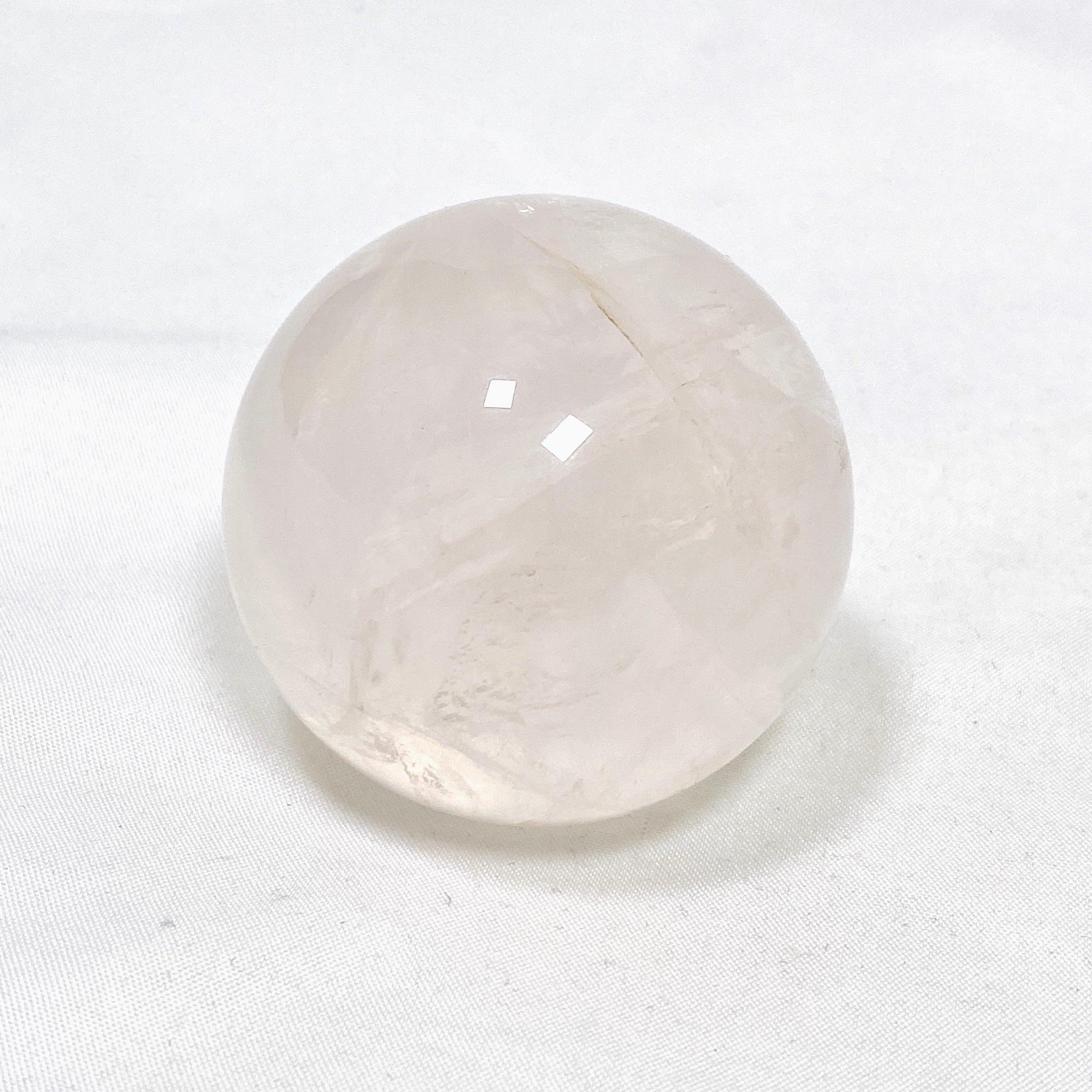 Girasol Rose Quartz Sphere - 20mm Natural Healing Crystal for Meditation, Reiki, and Home Decor - Perfect for Spiritual Healing and Positive Energy
