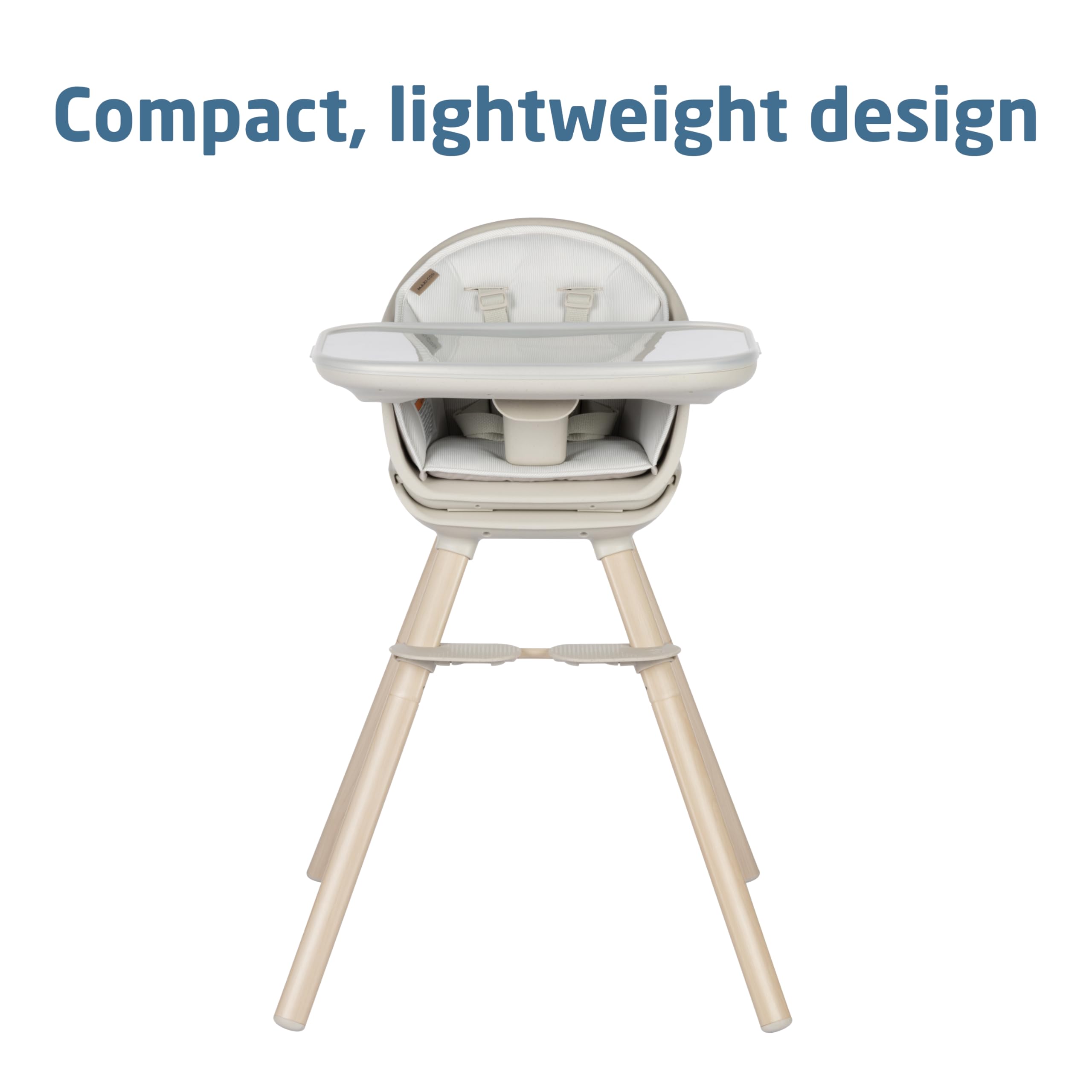 Maxi-Cosi Moa 8-in-1 Convertible High Chair for Babies & Toddlers | Lightweight, Compact & Machine Washable | Classic Oat Color | Perfect for Dining, Travel & Small Spaces