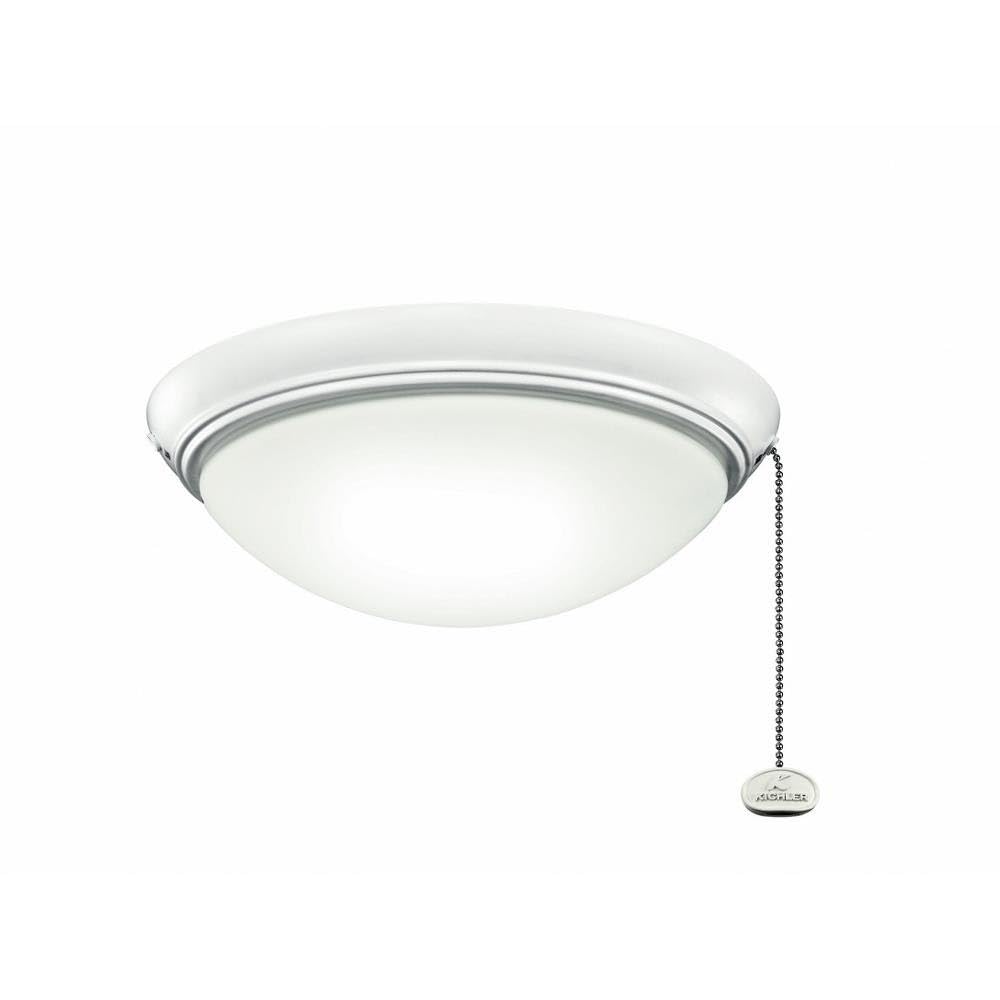 Kichler 338200MWH LED Ceiling Fan Light Kit - Energy Efficient Dimmable White Light for Bedroom, Living Room & Patio