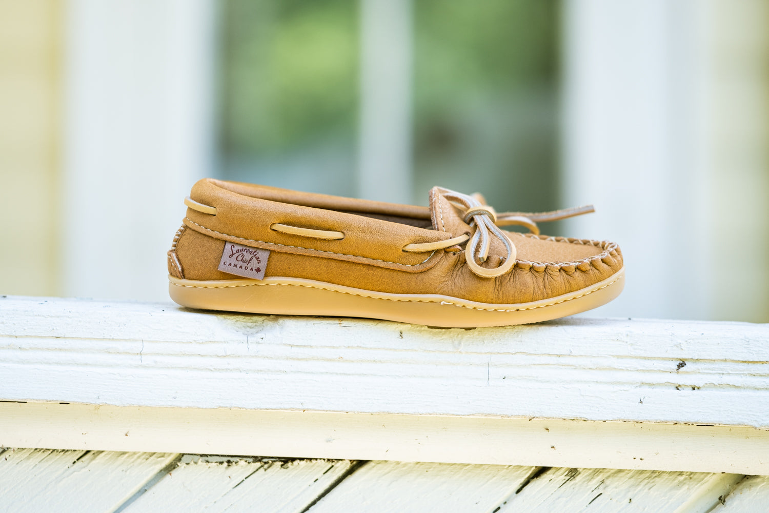 Women's Comfortable Rubber Sole Moose Hide Leather Moccasins - Soft Indoor/Outdoor Slippers for Home, Travel & Casual Wear