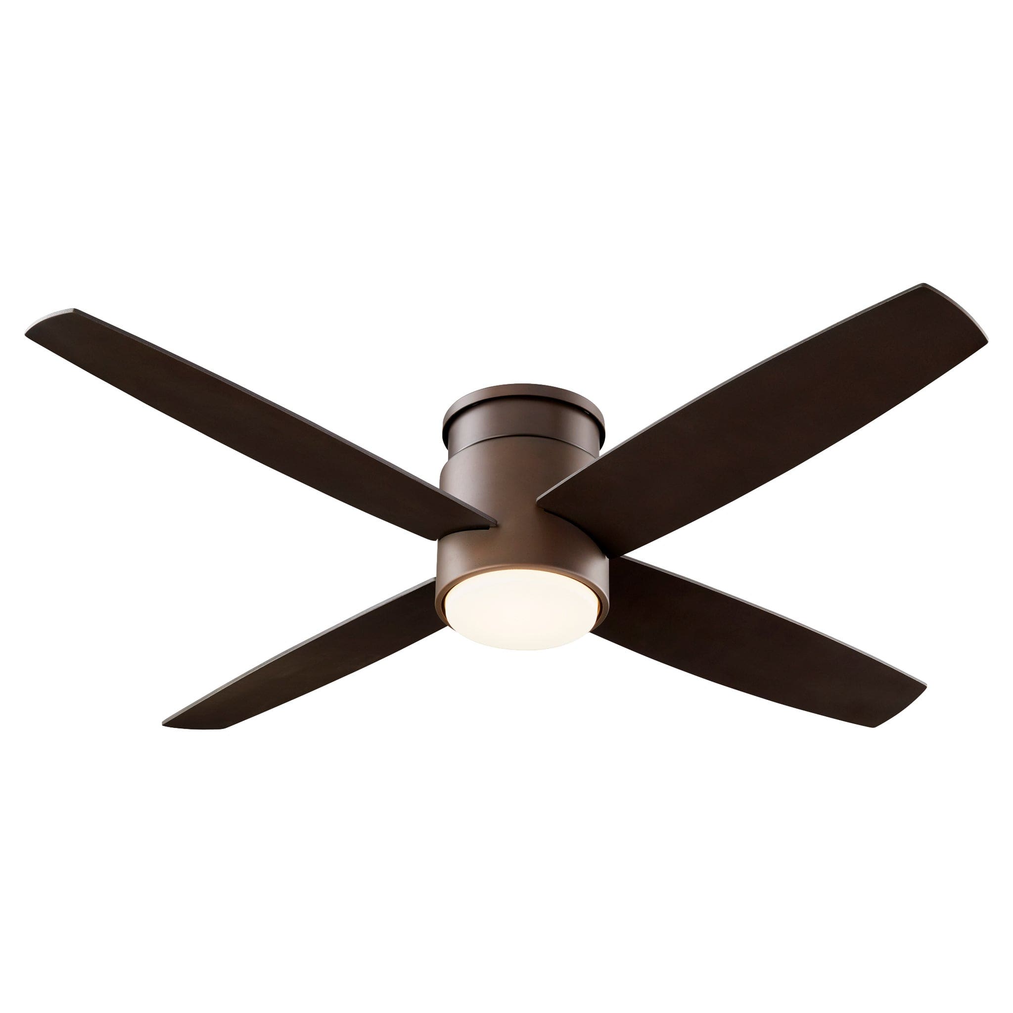 52 Inch Low Profile Ceiling Fan with Remote Control - Oiled Bronze Finish, Energy Efficient Quiet Motor for Bedroom, Living Room & Indoor Use - Oslo Hugger Design by Oxygen 3 102 22