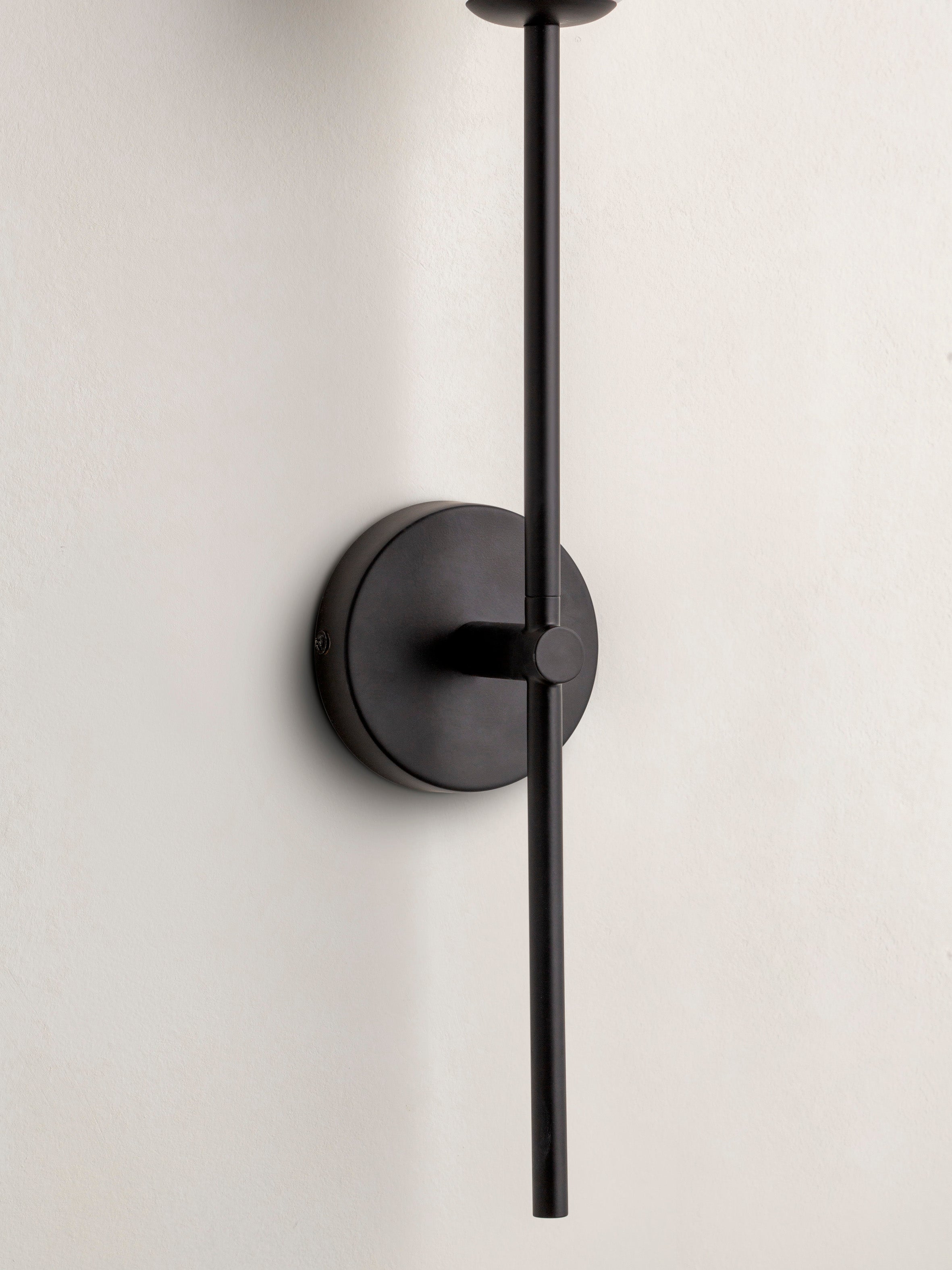 Chelso Matte Black and Opal Wall Light - Modern Indoor/Outdoor Sconce for Living Room, Bedroom, or Patio Lighting