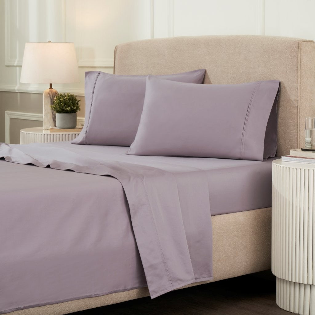 Luxury 1200 Thread Count Egyptian Cotton Deep Pocket Bed Sheet Set - Queen Size, Soft & Breathable for Ultimate Comfort - Perfect for Master Bedroom, Guest Room & Hotel Use