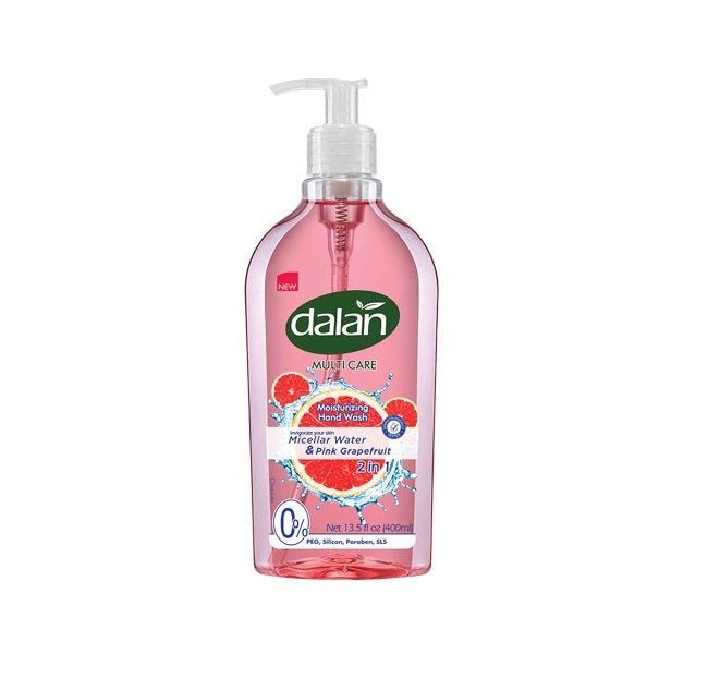 Dalan Pink Grapefruit Antibacterial Hand Soap 400ml - Refreshing Citrus Scent for Kitchen, Bathroom & Office Use