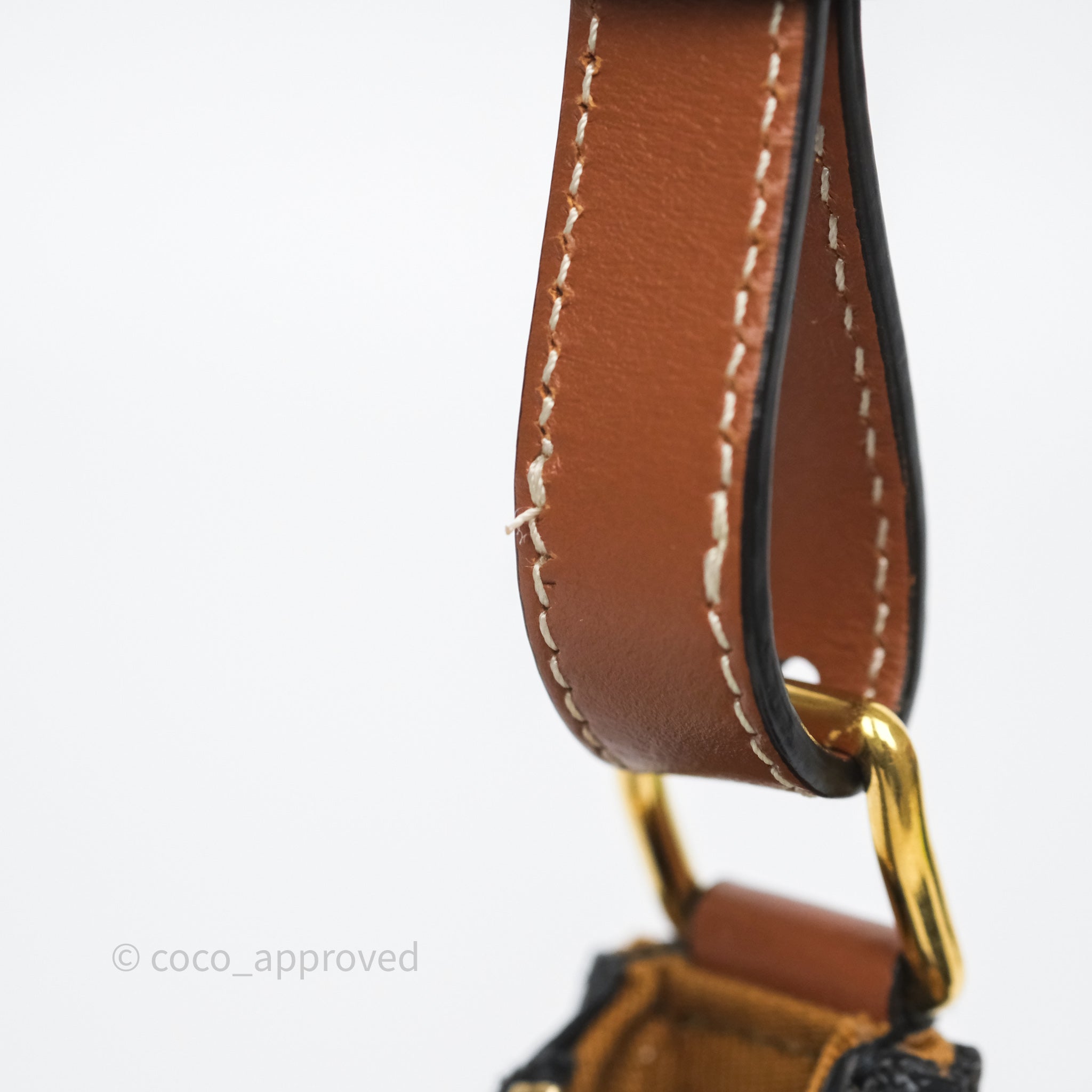 Celine Mini Ava Bag in Triomphe Canvas & Calfskin Leather - Tan Crossbody Purse for Women | Perfect for Everyday Use, Work & Travel
