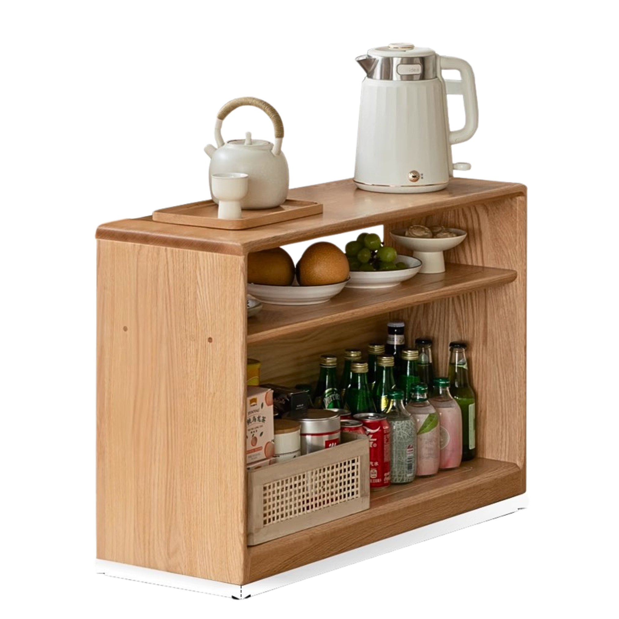 31.4x11x21.6 inch/ 80x28x55 cm/ Natural wood color/ side table