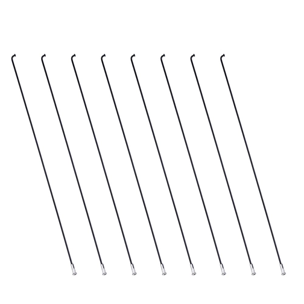 **36Pcs 14G J-Bend Steel Bicycle Spokes & Nipples - 270mm High Strength Mountain/Road Bike Spokes for Cycling & Repair - Durable Bike Parts for Smooth Rides**
