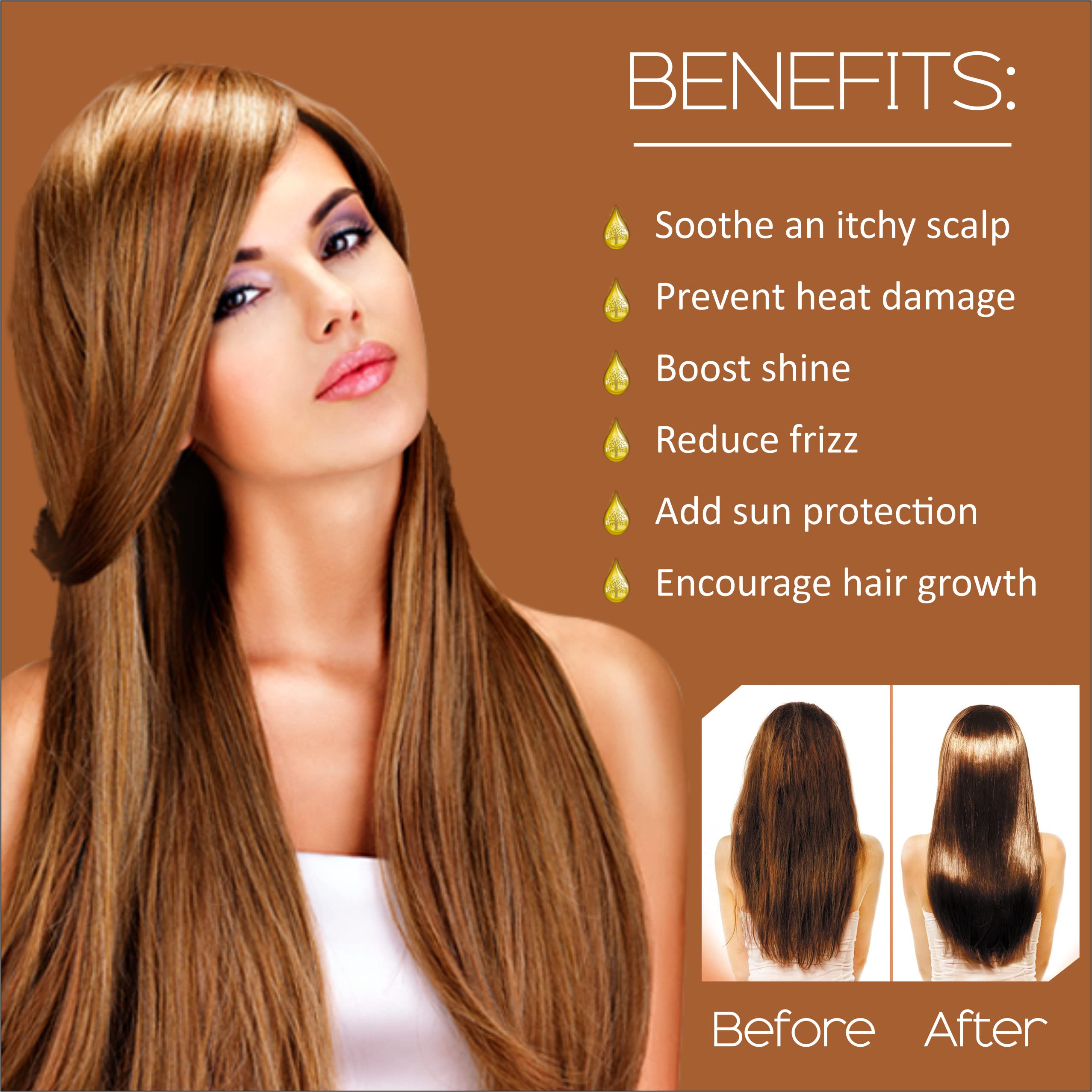 Pure Moroccan Argan Oil for Hair & Skin - 100ml Cold Pressed Organic Treatment - Hydrates, Repairs & Nourishes - Perfect for Dry Hair, Split Ends & Anti-Aging Skincare