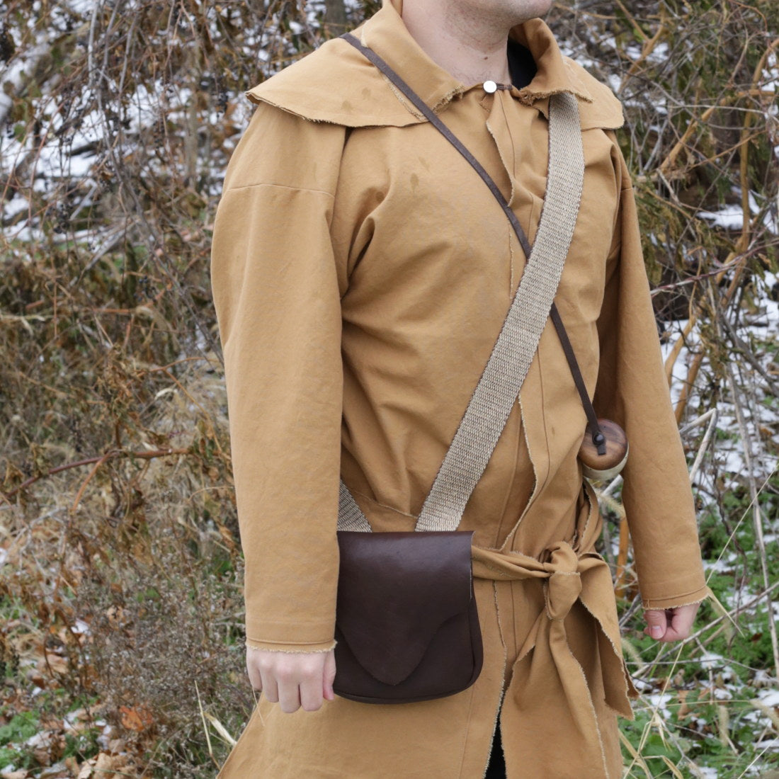 Premium Genuine Leather Hunting Pouch - Durable Ammo & Gear Carrier for Outdoor Adventures, Hunting Trips & Wilderness Survival
