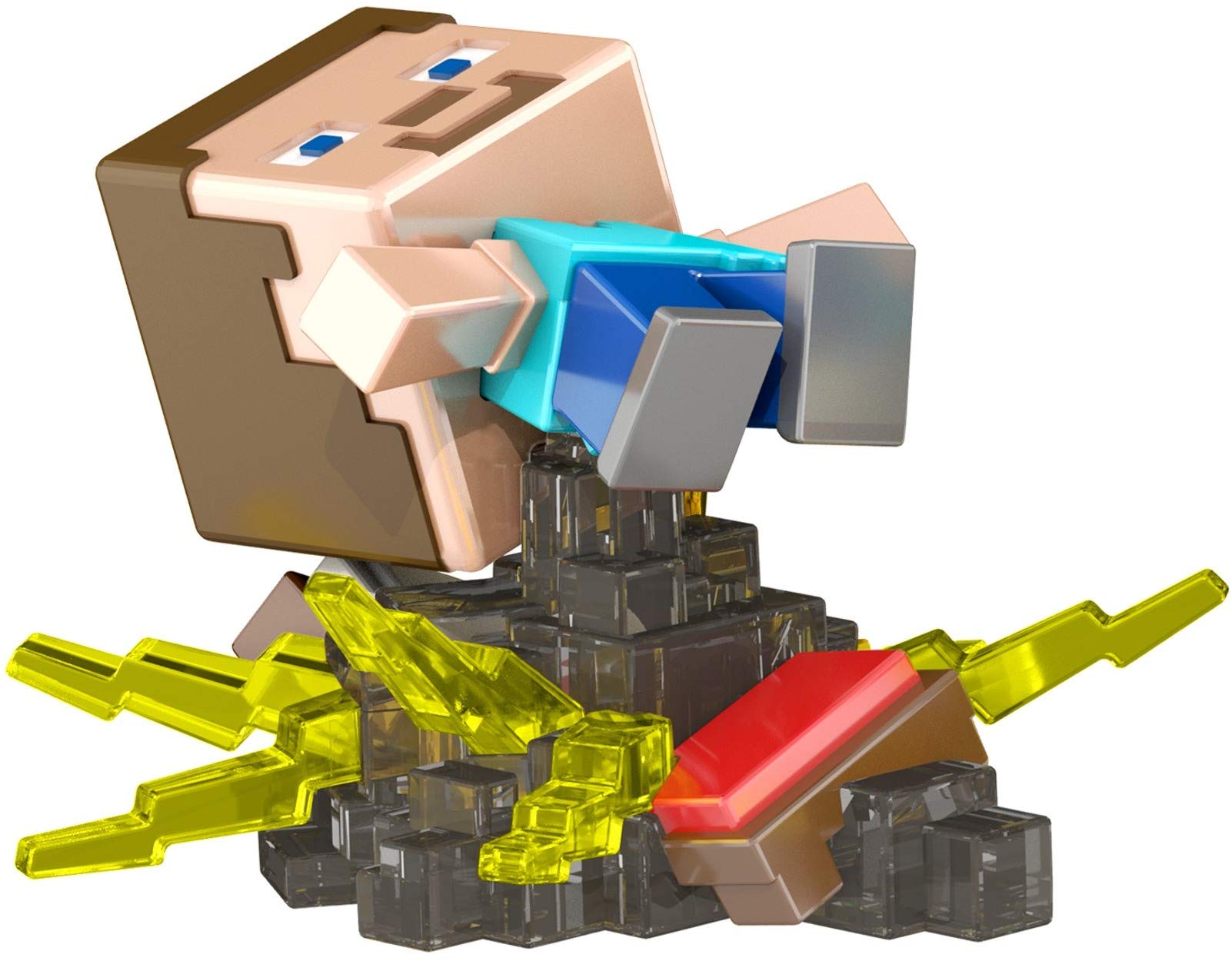 Minecraft Mini Mining Set - Nether Nap Steve Figure & Environment Accessory with Moldable Sand | Creative Building Toy for Kids 6+ | STEM Learning, Birthday Gift for Minecraft Fans | Perfect for Classroom Activities & Imaginative Play