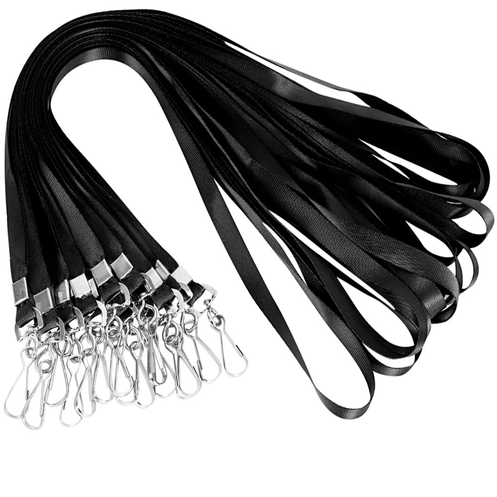 Bulk ID Badge Lanyards with Swivel Hooks for Work & Events