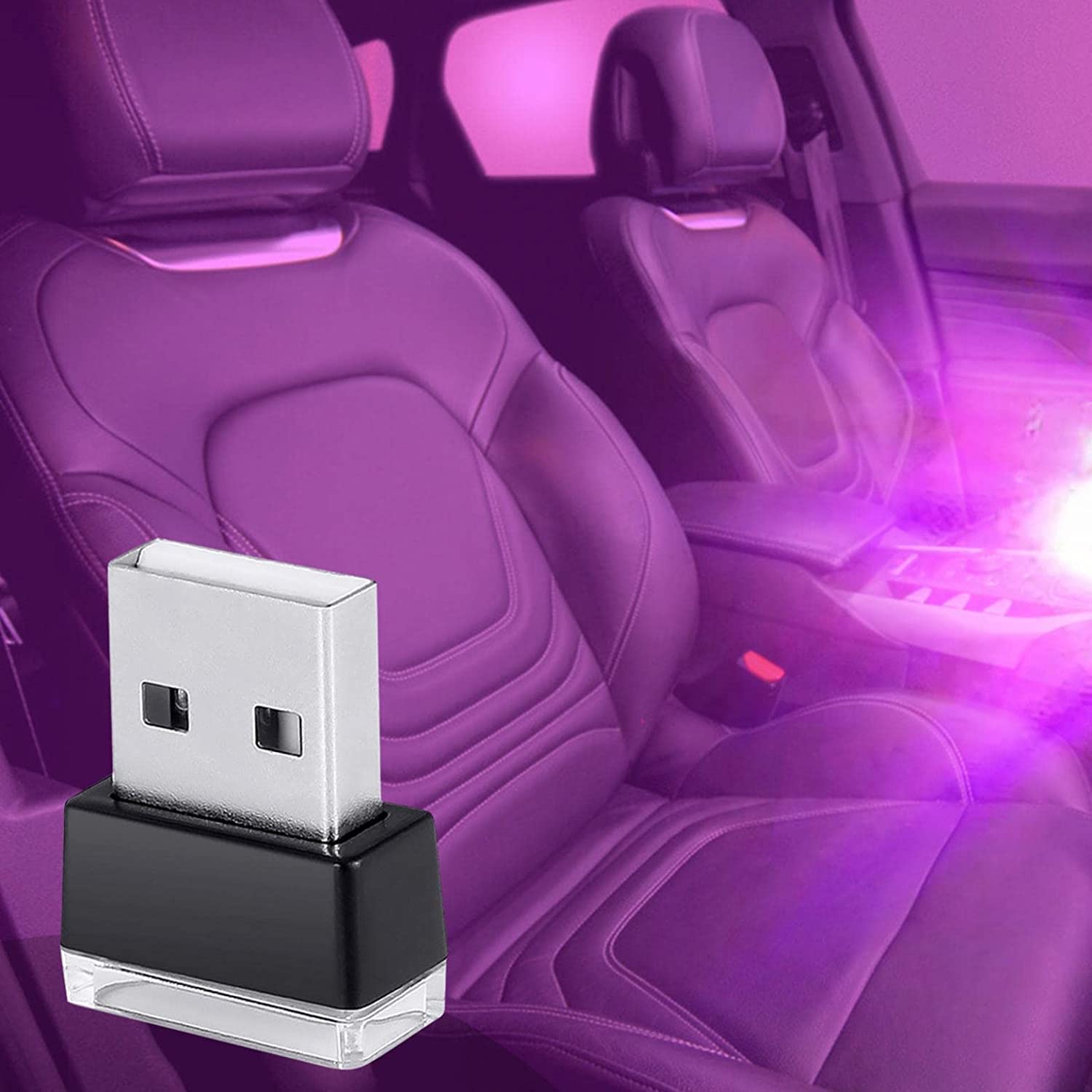 Car LED Interior Lights - USB Flexible Atmosphere Glow Neon Lights for Cars, Bedrooms & Parties | Romantic Star Night Projector Car Accessories | Perfect for Mood Lighting & Decor