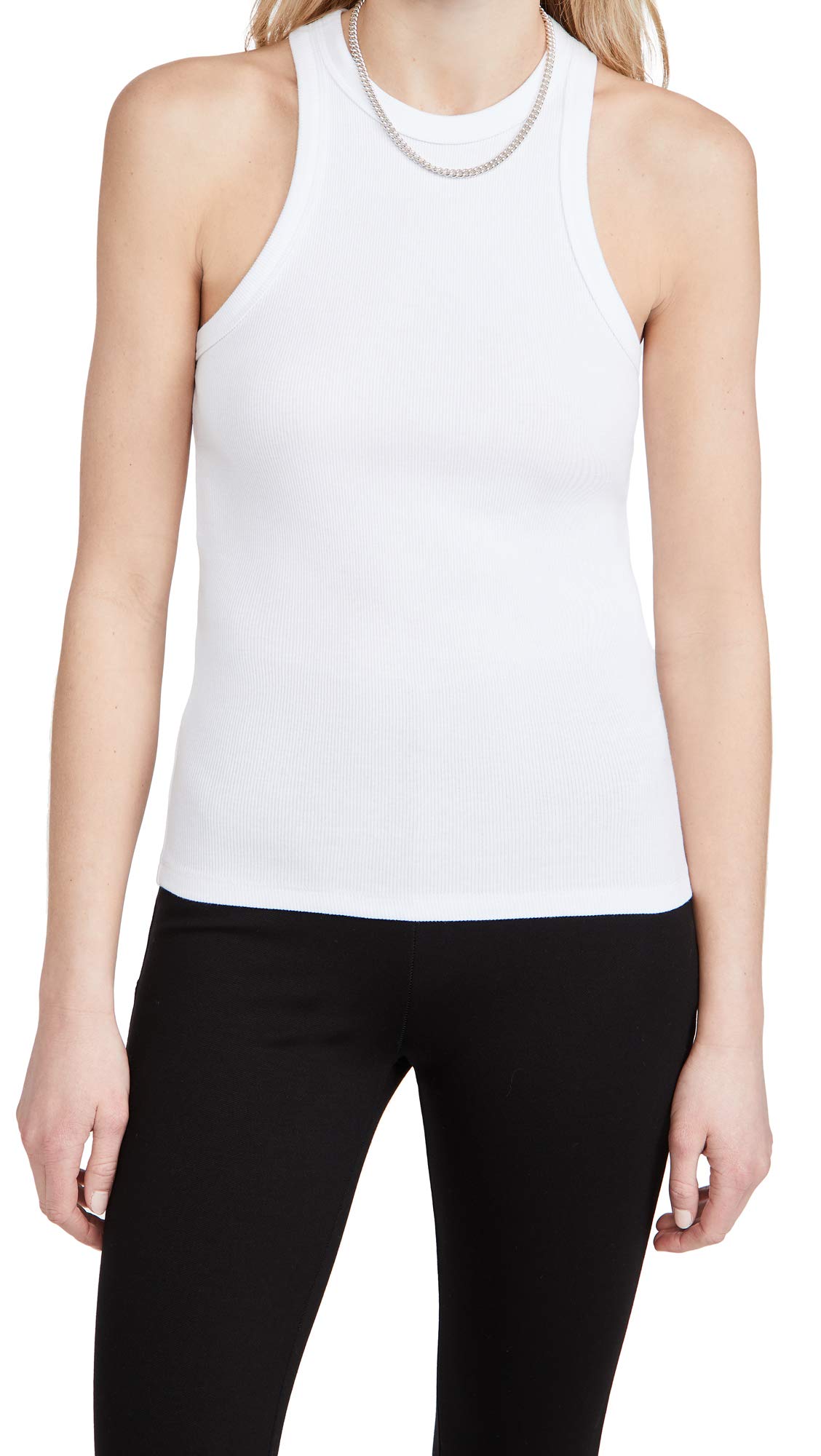 ANINE BING Women's Eva Tank Top - Soft Cotton Casual Sleeveless Shirt for Summer, Gym, and Everyday Wear
