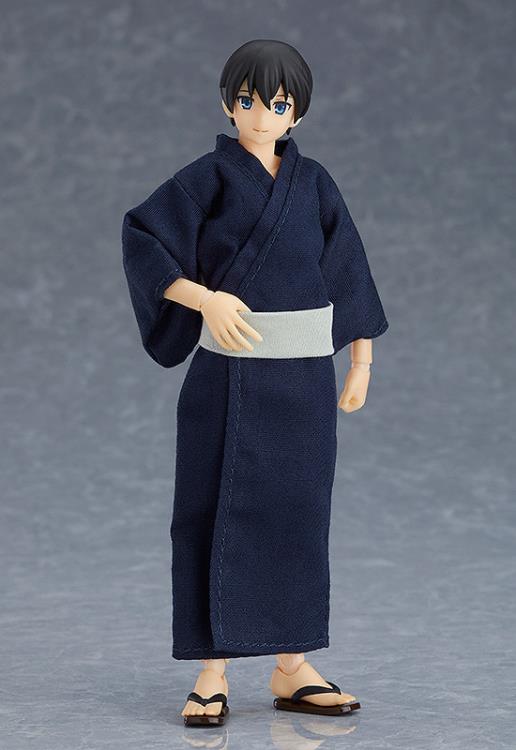 Figma #472 Male Yukata Outfit Body (Ryo) - Japanese Traditional Kimono Cosplay Costume for Anime Figures & Collectibles | Perfect for Display, Photography & Anime Conventions