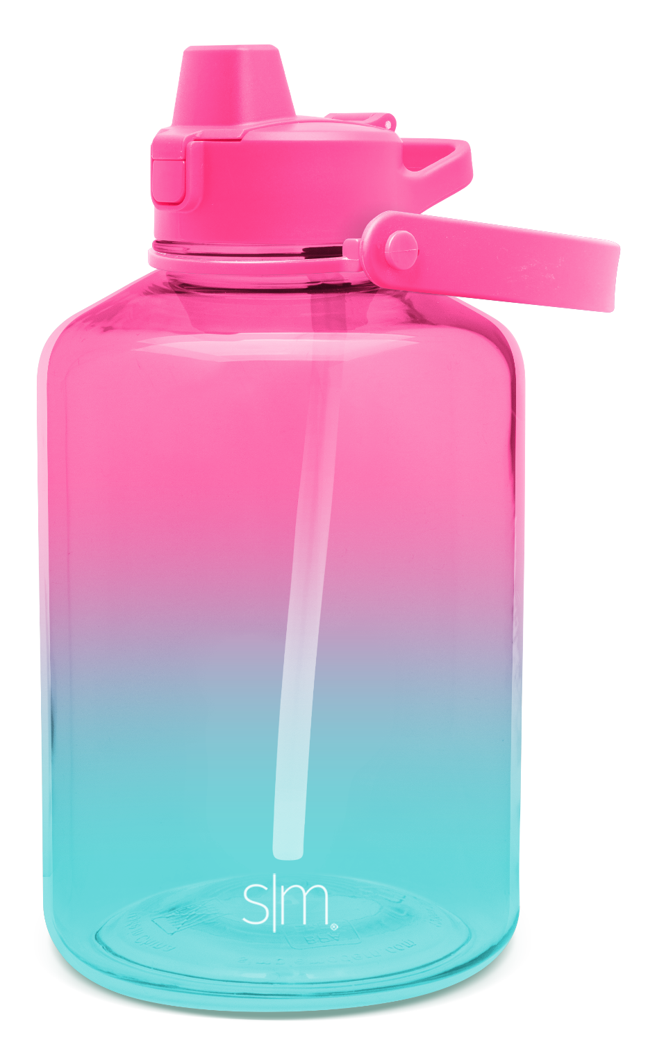 Eco-Friendly Plastic Summit Cup with Flip-Up Silicone Straw Lid - Perfect for Travel, Gym, and Outdoor Activities