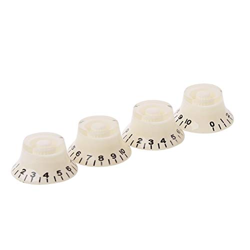 1pc Bell Shape Guitar Tone/Volume Control Knob for LP Guitars - White & Black Options | Perfect for DIY Guitar Repair & Customization