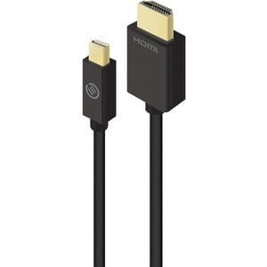 Premium 2m HDMI to Mini DisplayPort Cable - 4K 60Hz, Audio/Video Sync for Mac, PC, Laptop - Supports 40Gbps, HDR, 3D - Ideal for Home Theater, Gaming & Office Setup