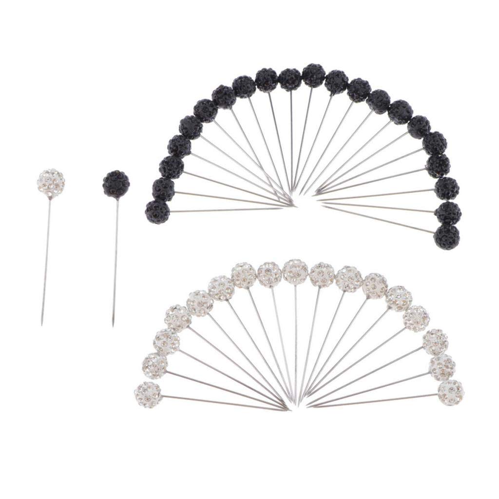 Ubersweet 40pcs Hijab Pins Ball Head Needles for Women - Secure Scarves & Veils
