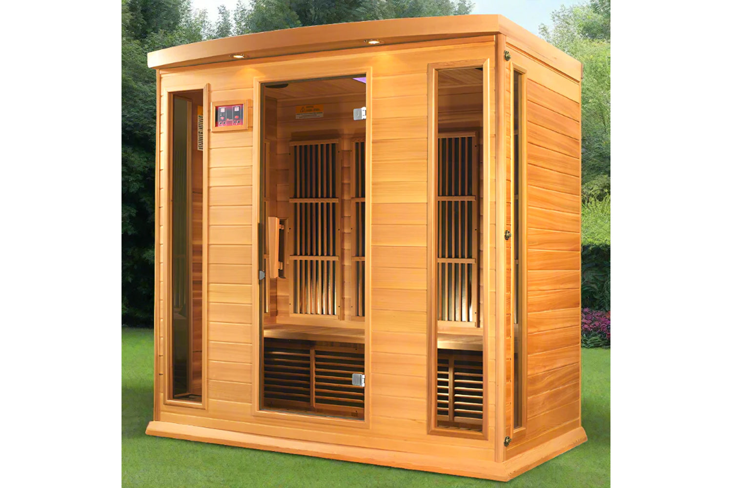 Maxxus Montilemar Edition 3 Person Low EMF FAR Infrared Sauna for Home Relaxation & Detox - Perfect for Wellness & Muscle Recovery
