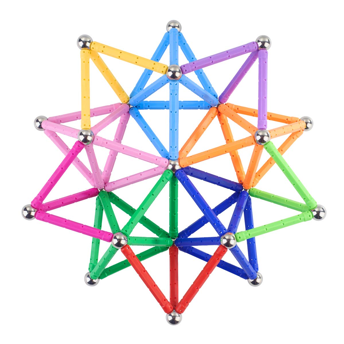 204 Pcs Magnetic Building Sticks & Blocks STEM Educational Toys for Kids & Adults - 2.3