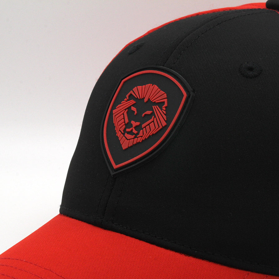 VT Shield Logo Future Looks Bright Snapback Hat - Red & Black Adjustable Baseball Cap for Men & Women - Perfect for Sports, Outdoor Activities, and Casual Wear
