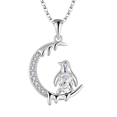 05-Silver penguin necklace