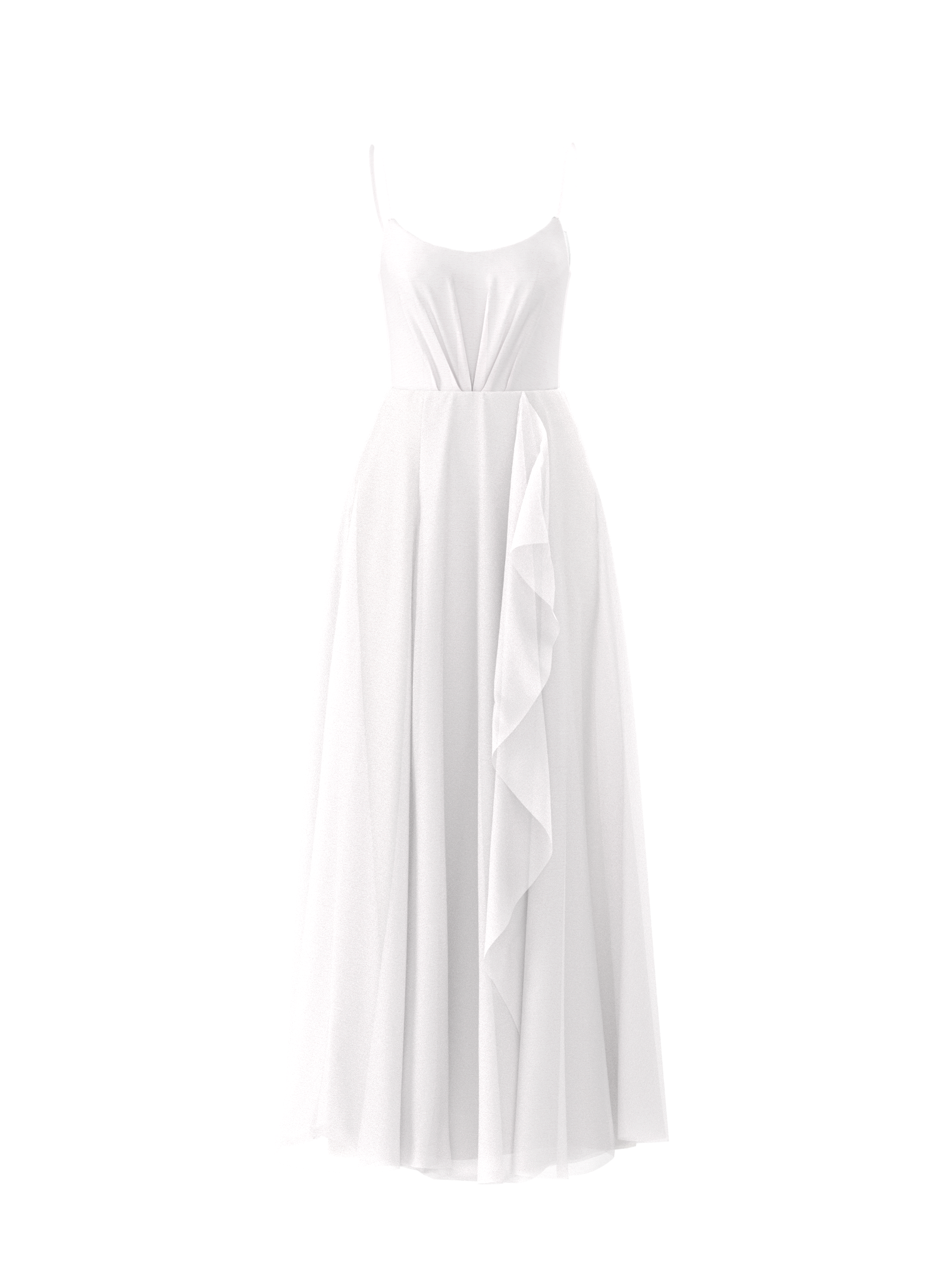 Campbell Bodice & Jaycie Skirt Set in White | Elegant Women's Fashion Outfit for Parties, Weddings & Special Occasions
