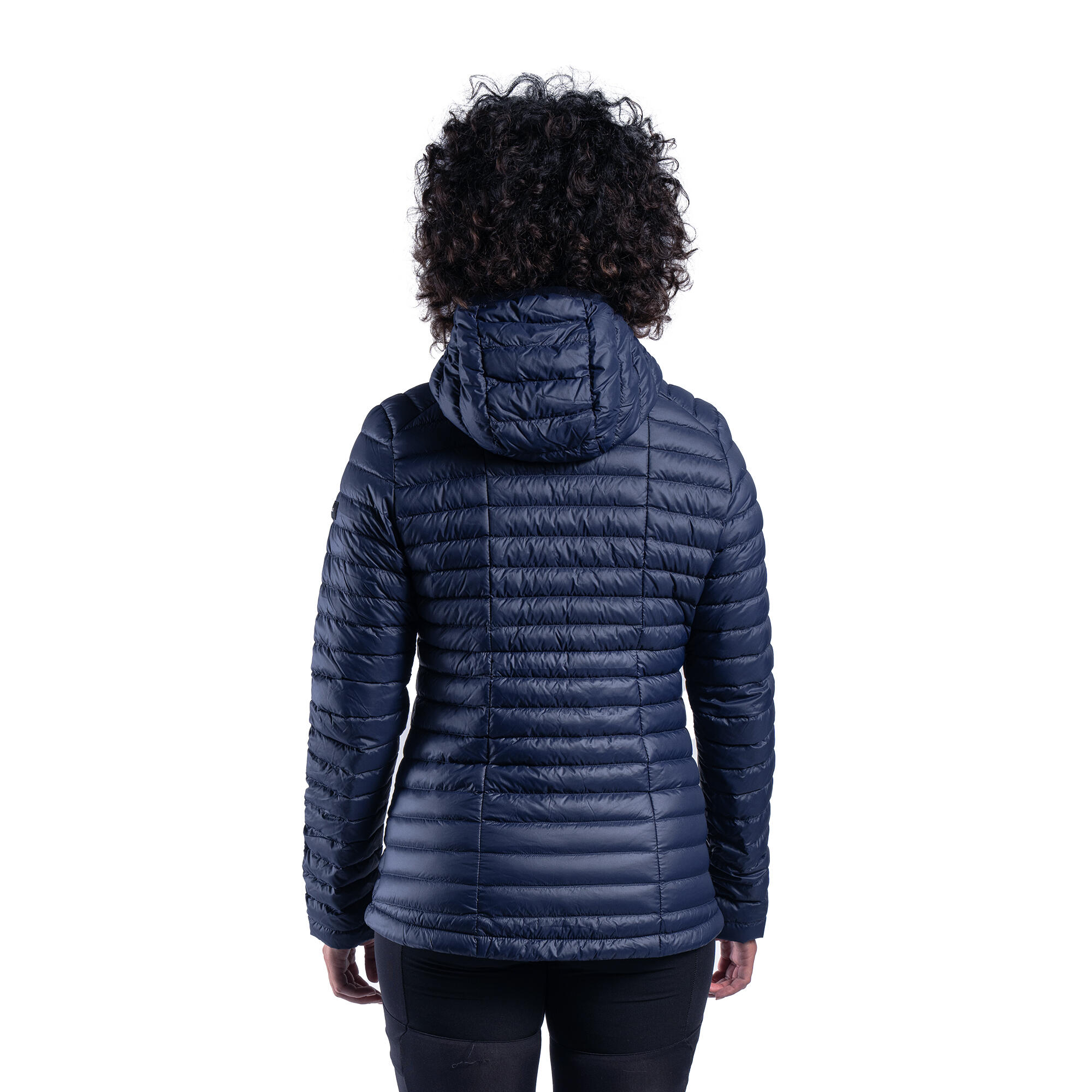 Forclaz Women's MT100 Hooded Down Puffer Jacket - Lightweight Warm Winter Coat for Hiking, Skiing & Outdoor Activities