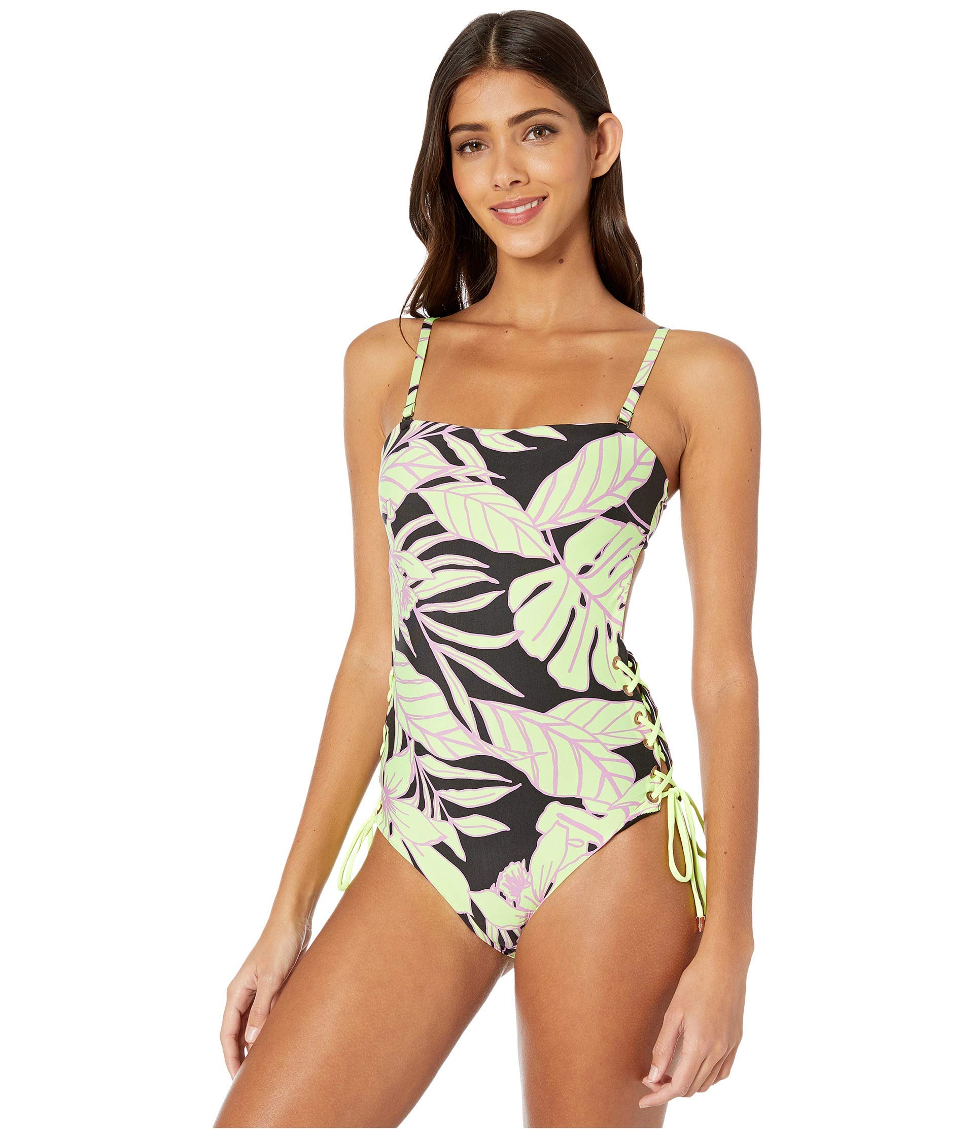 Maaji Women's One Piece Swimsuit - Standard Arista with Lace Up Sides | Sexy Bathing Suit for Beach, Pool & Vacation | Plus Size Swimwear for Women