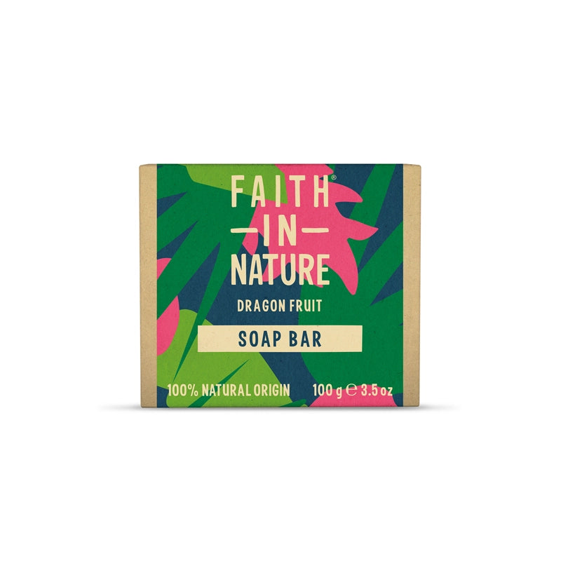 Faith In Nature Dragon Fruit Boxed Soap 100g - Natural Vegan Hand Soap for Dry Skin - Perfect for Bathroom, Kitchen & Travel Use