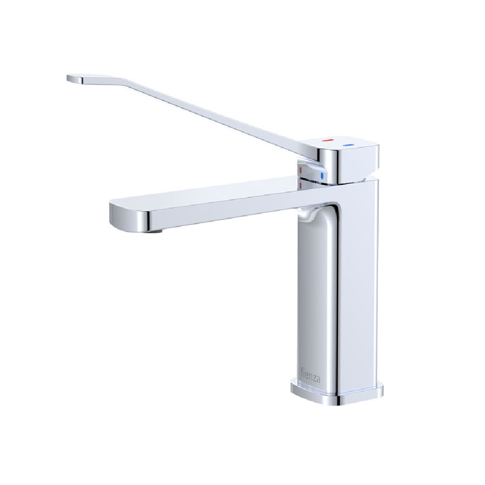Fienza 233103D Tono Care Single Handle Bathroom Sink Faucet in Chrome Finish - Perfect for Modern Vanities and Powder Rooms