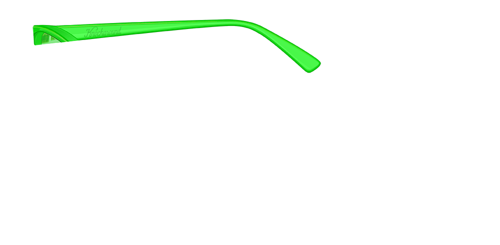 Knockaround Mai Tais Sunglasses - Custom Arm Design in Vibrant Neon Green | Perfect for Beach, Pool & Summer Outdoor Activities