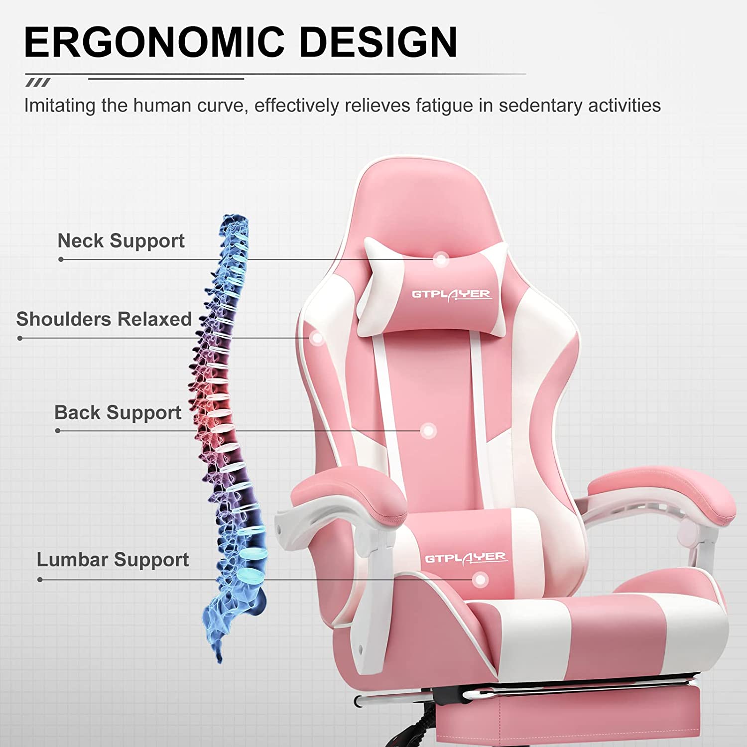 GT800A Adjustable Footrest for Office & Home - Ergonomic Support for Comfortable Work & Relaxation | Perfect for Desks, Chairs, and Standing Workstations