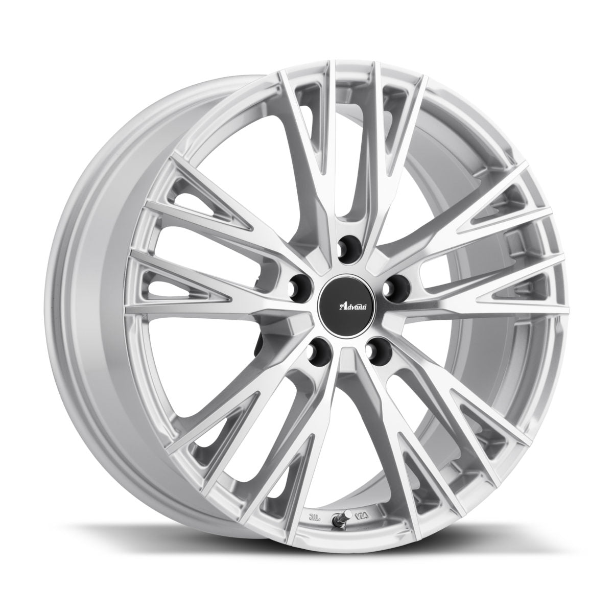 Advanti Silver Machine Face Forged Wheels 17x8 +45 Offset 5x108 Bolt Pattern 73.1mm Hub - Perfect for Ford Mustang, Fusion & Lincoln MKZ - Upgrade Your Ride with Premium Alloy Rims