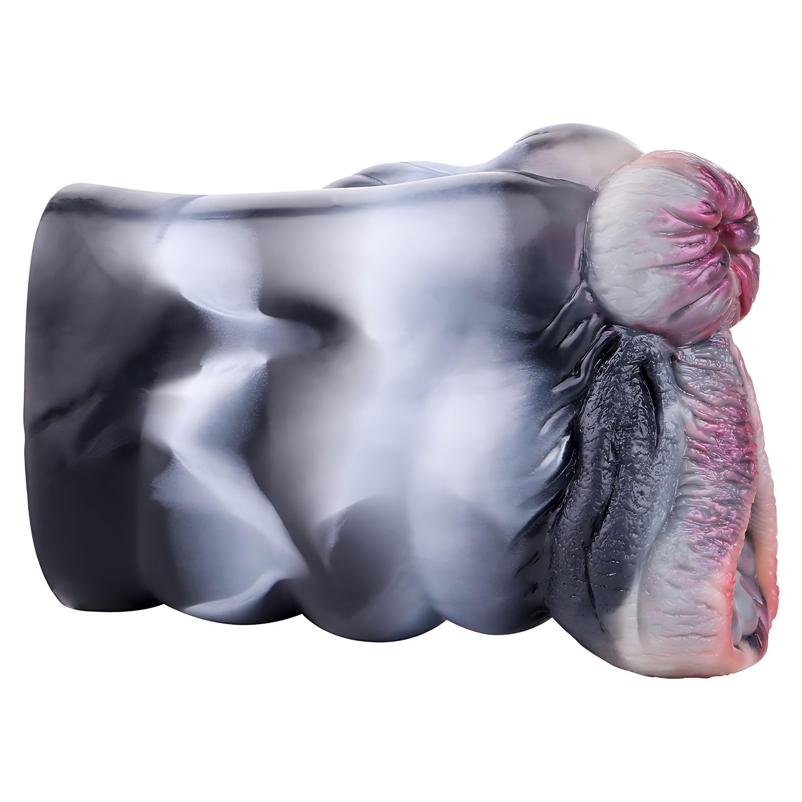 Lodnexem 2-in-1 Realistic Zebra Pocket Pussy - Lifelike Vagina & Tight Anal Opening for Intense Male Masturbation | Adult Sex Toy for Men | Perfect for Solo Play & Couples Fantasy Roleplay