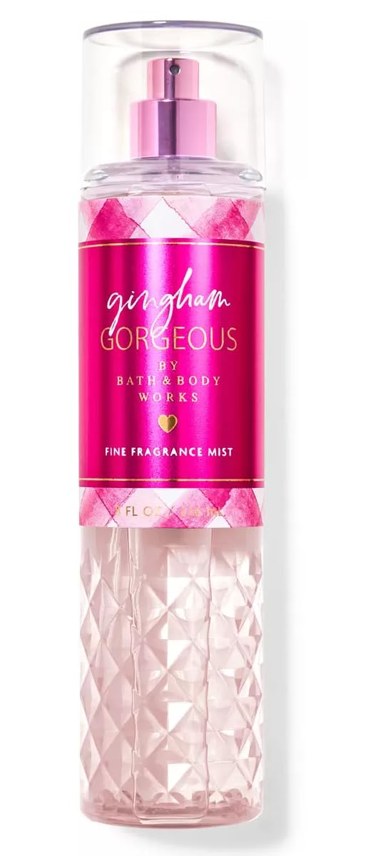 Bath & Body Works Gingham Gorgeous Gift Set - Full Size Fragrance Mist, Body Cream, Body Wash & Lotion | Women's Perfume & Skincare Collection | Perfect for Birthdays, Anniversaries & Self-Care