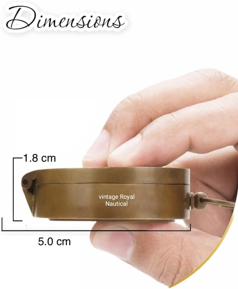 Trust in The Lord Engraved Compass - Proverbs 3:5-16 Inspirational Gift for Graduation, Missionary, Christian Faith - Perfect for Daily Devotion & Spiritual Guidance