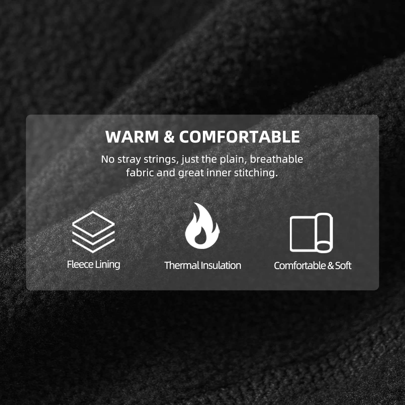 ROCKBROS Winter Neck Gaiter Warmer with Ear Loops - Fleece Lined Cold Weather Face Mask for Men & Women - Perfect for Skiing, Snowboarding, Running & Outdoor Activities