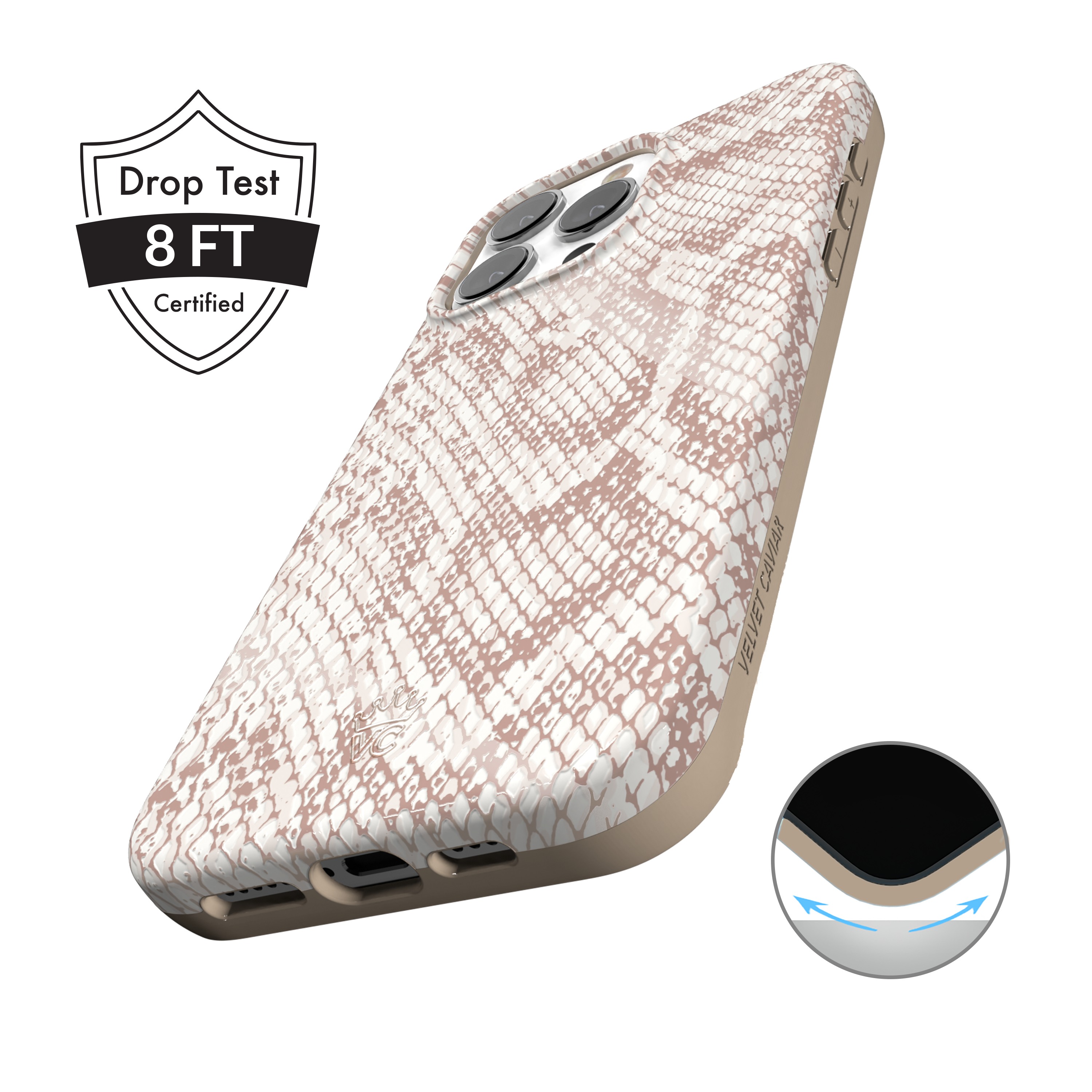 Premium Nude Python Skin iPhone Case - Slim & Stylish Protective Cover for iPhone [Model Numbers] - Perfect for Everyday Use, Travel & Fashion Accessories