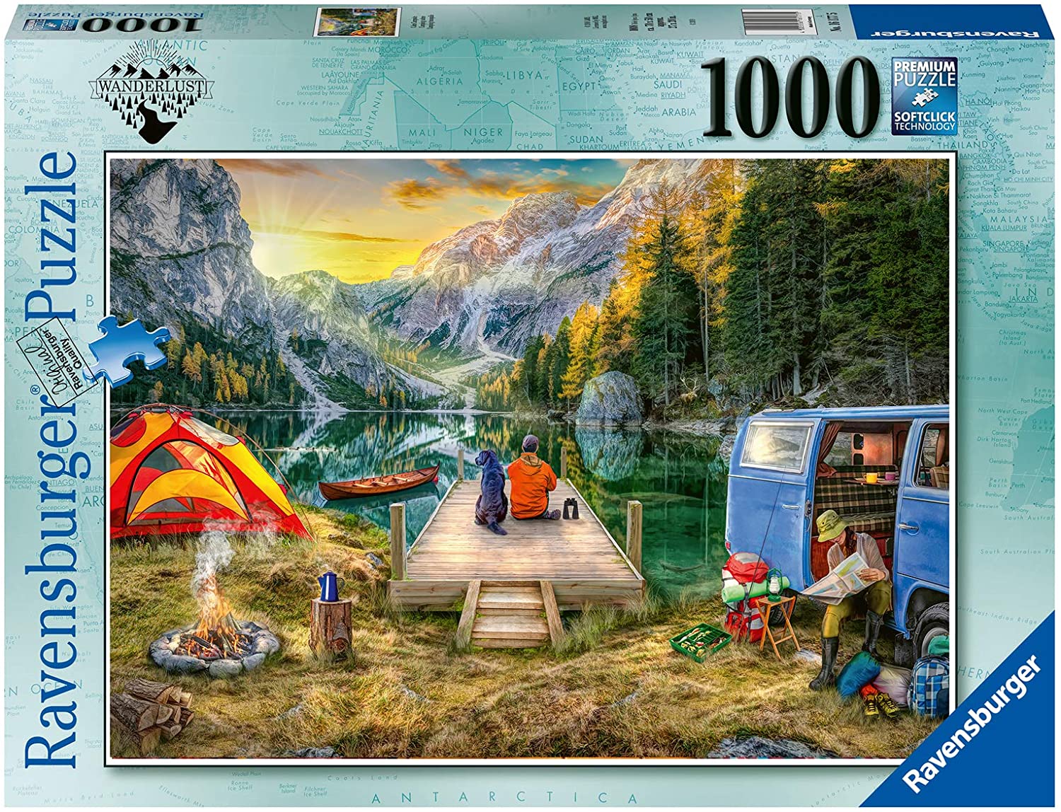 Calm Campsite 1000 Piece Jigsaw Puzzle for Adults - Relaxing Nature Scene for Stress Relief & Family Game Night