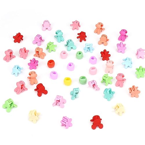 HOME REPUBLIC 10-Piece Mixed Design Hair Clips Set - Butterfly, Heart & Flower Shapes for Girls, Kids & Baby (Multicolor) | Perfect for School, Parties & Daily Hair Styling