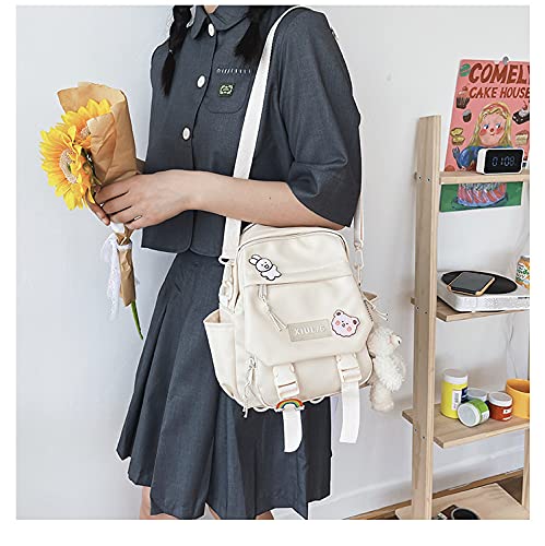 GGOOB Cute Mini Backpack for Teens - Kawaii Small Backpack with Accessories | Stylish Aesthetic School Bag for Girls, Travel & Daily Use